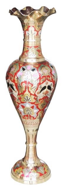 Brass Home & Garden Decorative Flower Pot, Vase - 8.5*23.5*30.3 Inch (F162)