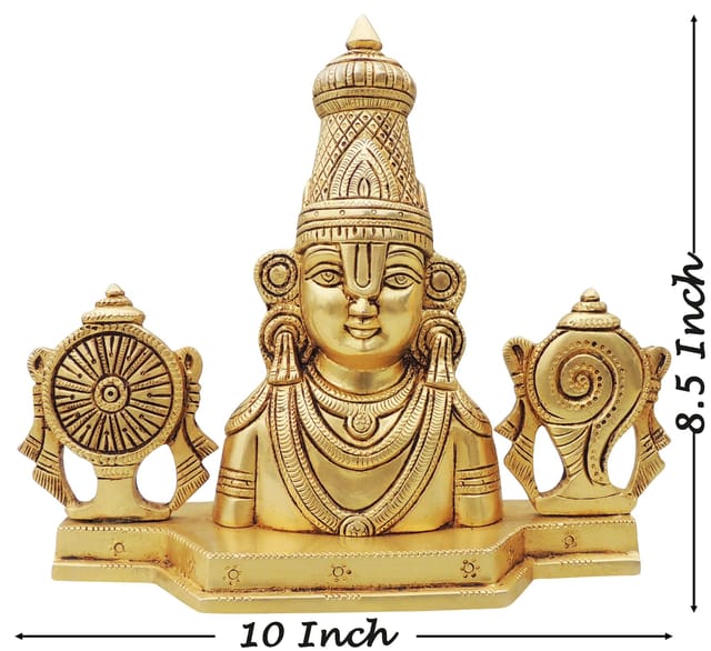 Brass Showpiece Tirupati Bala Ji God Idol Statue - 10*3*8.5 Inch (BS1420 B)