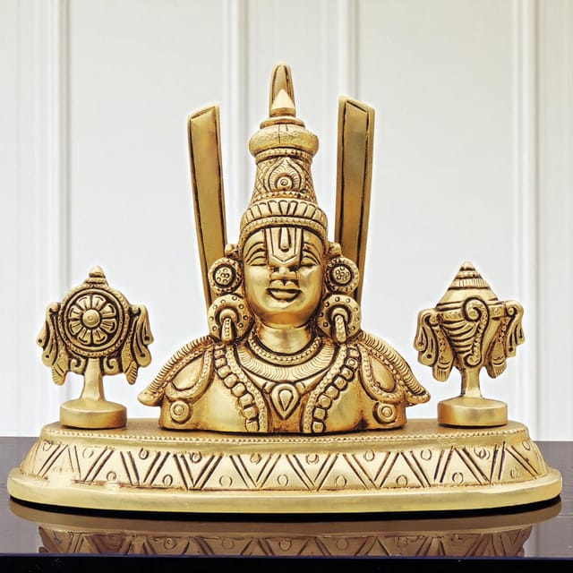 Brass Showpiece Tirupati Bala Ji God Idol Statue - 7*2.5*5.5 Inch (BS1420 A)