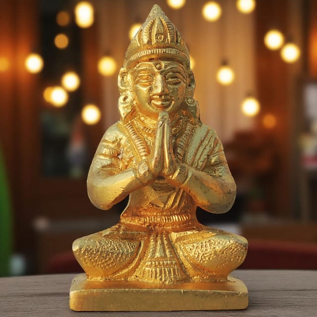 Brass Showpiece Parvati Ji Idol Statue  - 1.5*1.2*2.7 inch (BS872 D)