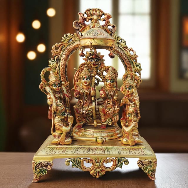 Brass Showpiece Ram Darbar God Idol Statue - 12.*8*18 Inch (BS131 R)