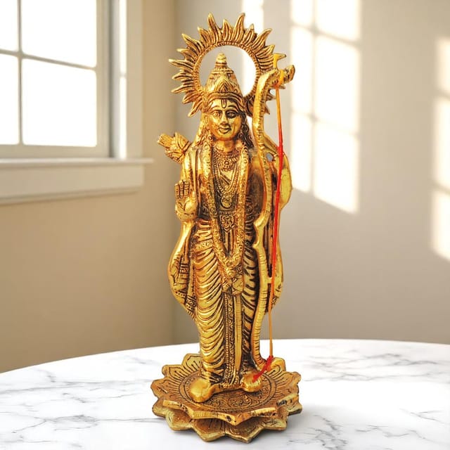 Aluminium Showpiece Ram Ji Statue - 5*5*12.2 Inch (AS430 G)