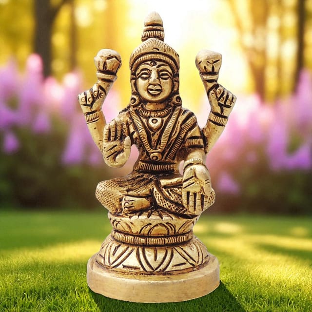 Brass Showpiece Laxmi God Idol Statue - 1.5*1.5*3 Inch (BS1646 L)