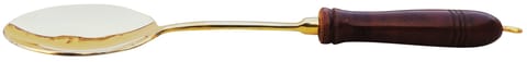 Brass Karchali With Wooden Handle - 14*4*1 Inch (BC178 D)