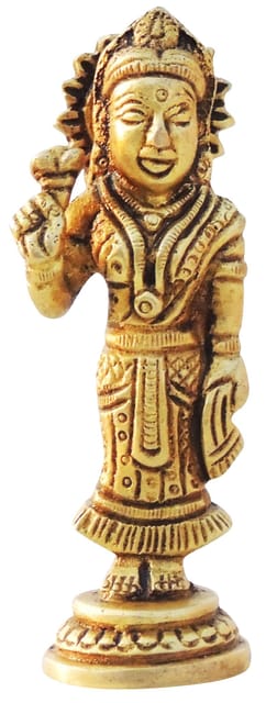 Brass Showpiece Radha God Idol Statue - 1.3*1*3.2 Inch (BS1672 R)