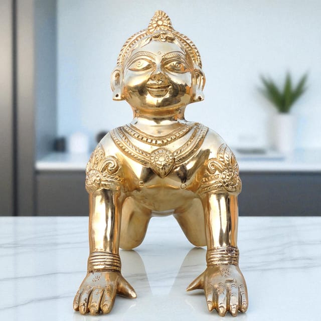 Brass Showpiece Radha Ji God Idol Statue - 5.2*10.5*10.2 Inch (BS1678 R)