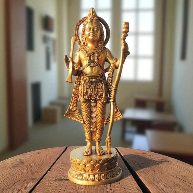Brass Showpiece Ramlala God Idol Statue - 4.5*4*13 Inch (BS1738 E)