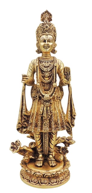Brass Showpiece Swami Narayan God Idol Statue - 5.5*4*12.5 Inch (BS1582 E)