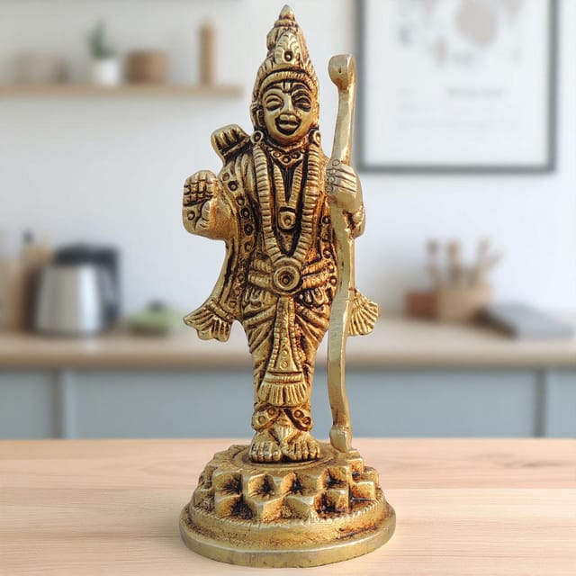 Brass Showpiece Ram Ji God Idol Statue - 1.7*1.7*4.2 Inch (BS1709 E)