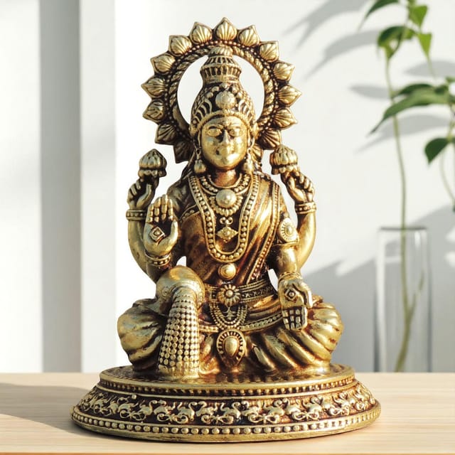 Brass Showpiece Laxmi Ji God Idol Statue, Made From Machine - 2.5*1.6*2.6 Inch (BS1701 L)