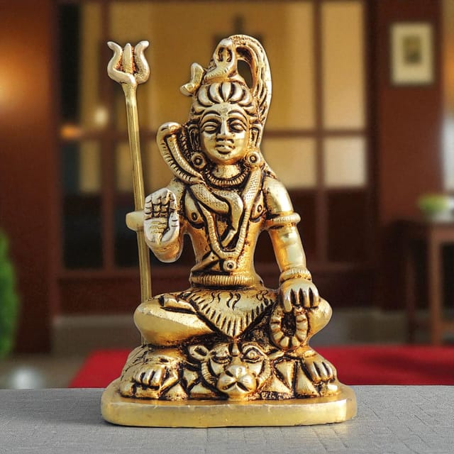 Brass Showpiece Shiv ji idol Statue - 2.5*2*4 Inch (BS1710 F)