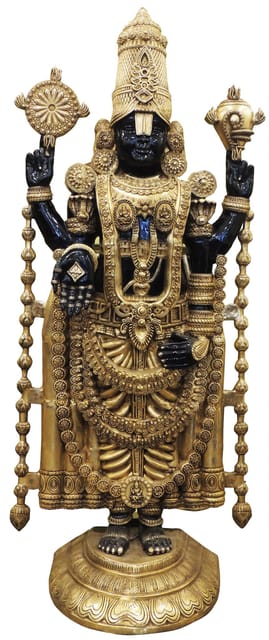 Brass Showpiece Tirupati Bala Ji God Idol Statue - 29*16*70  Inch (BS1760 G)