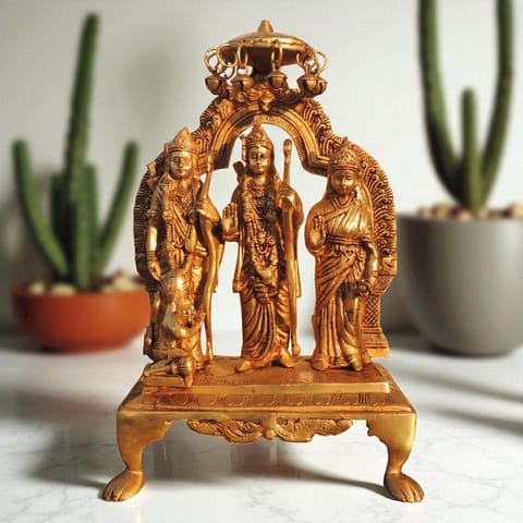 Brass Showpiece Ram Darbar God Idol Statue - 9.5*6*14 Inch (BS1394 M)