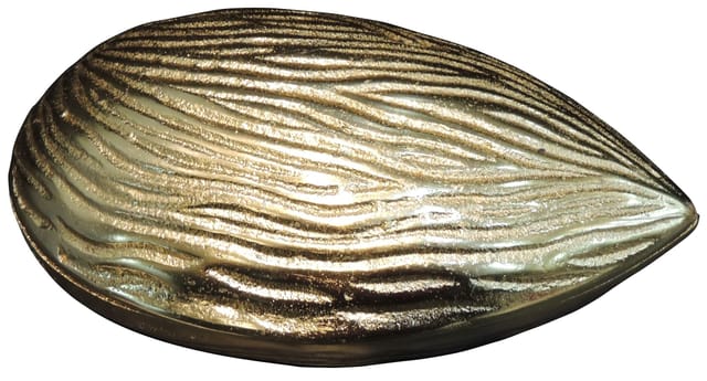 Aluminium Decorative Almond  Shape Dry Fruit Box No. 2 - 7*4*3 Inch (AT068 B)