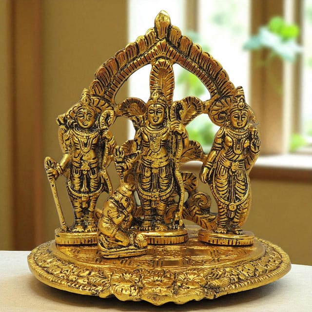 Aluminium Showpiece Ram Darbar Statue - 6*5*5.7 Inch (AS476 B)