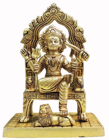 Brass Showpiece Santoshi Maa God Idol Statue - 5*3.6*7.7 Inch (BS1812 D)