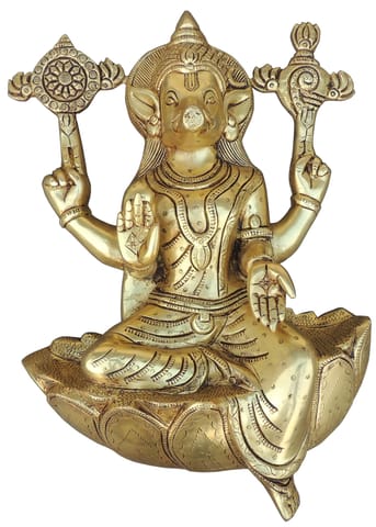 Brass Showpiece Wall Hanging Varahi God Idol Statue - 8.2*2.2*12 Inch (BS1809 E)