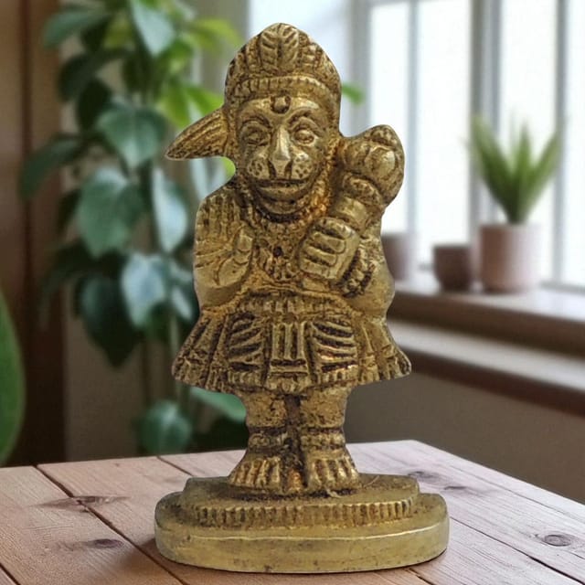 Brass Showpiece Hanuman Ji God Idol Statue - 1.2*1*2.2 Inch (BS1273 C)