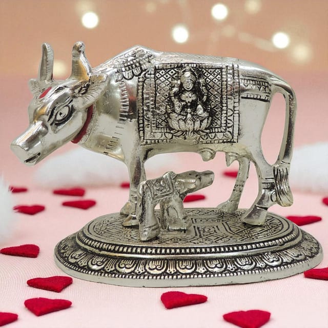 Aluminium Showpiece Cow - 5.5*4*4.2 Inch (AS480 S)
