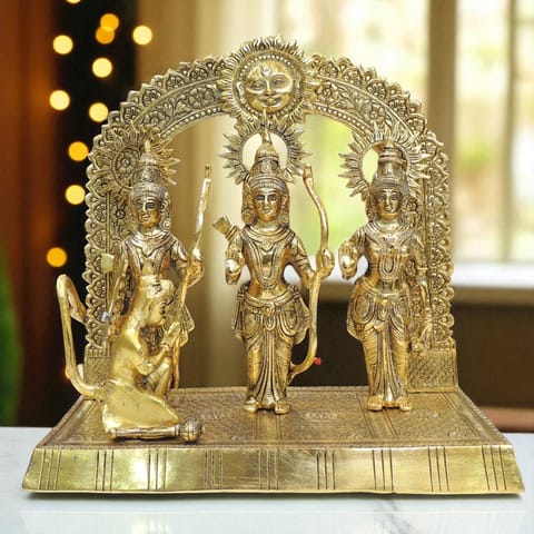 Aluminium Showpiece Ram Darbar - 16*7.2*6 Inch (AS484 G)