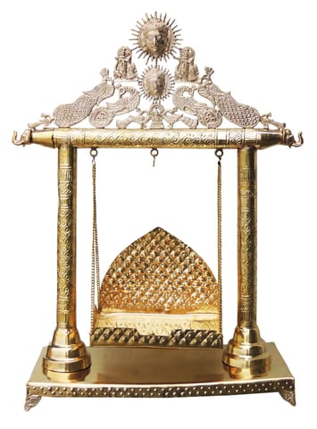 Brass Showpiece Jhula - 27.5*10.6*36 Inch (AS227 G)