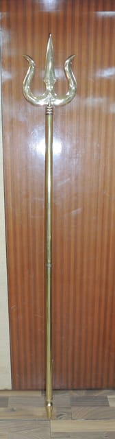 Brass Trishul -7.5*1.2*62.5 Inch (Z138 I)