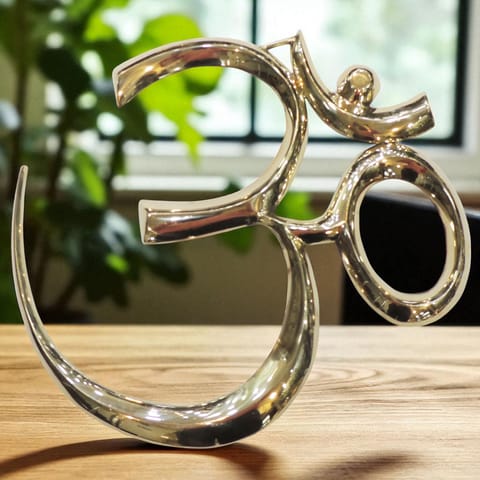 Brass Showpiece Wall Hanging Om - 8*1*19 Inch (F372 J)