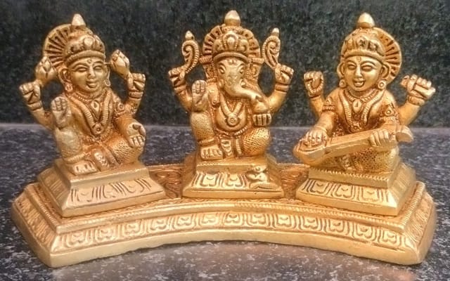 Brass Showpiece LGS God Idol Statue - 7*2.2*3 Inch (BS1485 B)