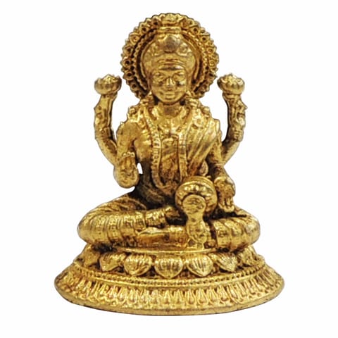 Brass Showpiece Laxmi Ji God Idol Statue - 1.2*1*1.5 Inch (BS1872 L)
