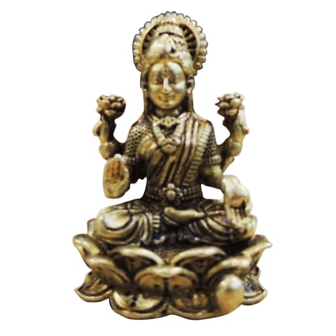 Brass Showpiece Laxmi Ji God Idol Statue - 1.5*1.5*2 Inch (BS1869 L)