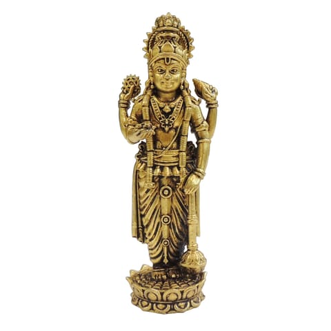 Brass Showpiece Vishnu Ji God Idol Statue - 2*1.5*5 Inch (BS1868 V)