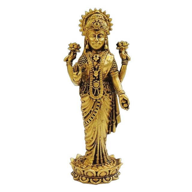 Brass Showpiece Laxmi Ji God Idol Statue - 2*1.5*4.5 Inch (BS1868 L)