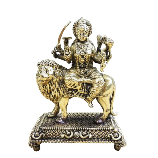 Brass Showpiece Durga Ji God Idol Statue - 3.5*2.2*4.7 Inch (BS1860 C)
