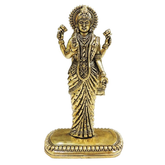 Brass Showpiece Laxmi Ji God Idol Statue - 3.5*3*6.5 Inch (BS1855 E)