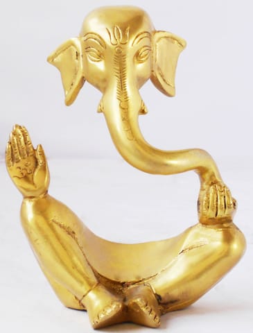 Brass Showpiece Ganesh Ji Invisible Statue - 5.4*3.5*8 Inch (BS1103 A)