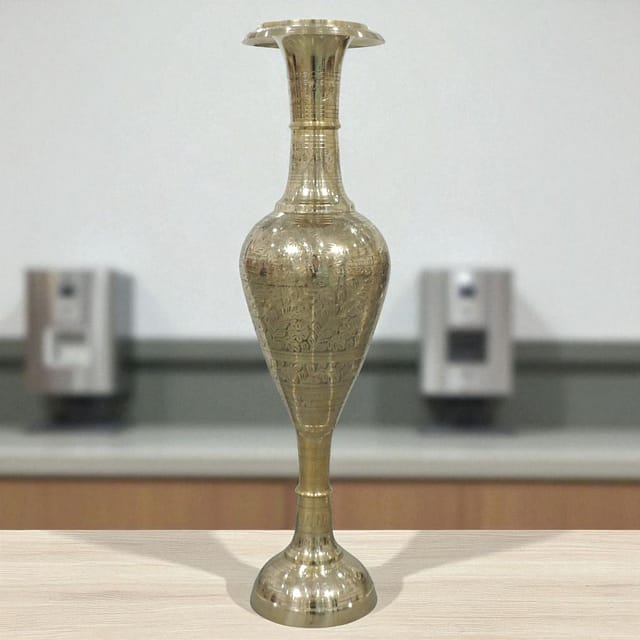 Brass Home Decorative Flower Pot, Vase - 9*8.5*34 Inch (F784 D)