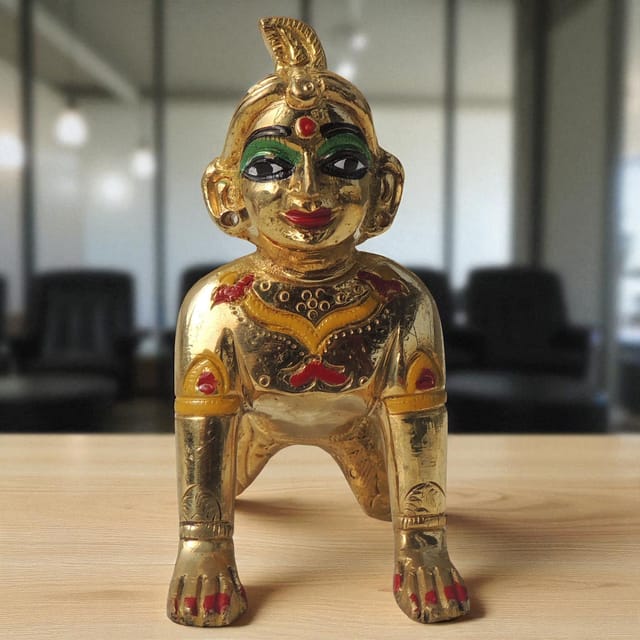 Brass Showpiece Radha Rani God Idol Statue - 3.5*1.6*3.5 Inch (BS1591 D)