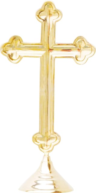 Brass Decorative Showpiece Cross Christmas Gift item - 6.3*3.7*12.5 inch (F486 D)