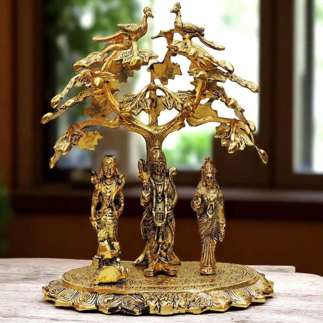 Aluminium Ram Dharbar Tree Gold -12*9*16 Inches (AS202 G)