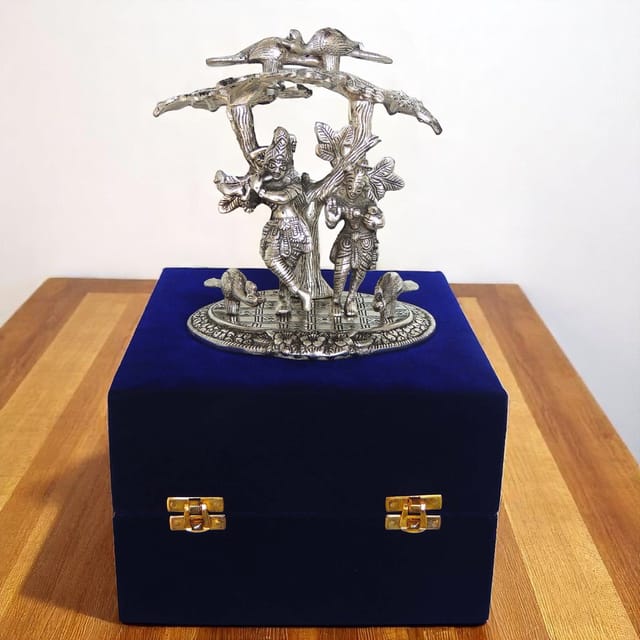 Showpiece Standing Radha Krishna Statue Under Tree  - 7.4*5.5*7.5 inch (AS134 S)