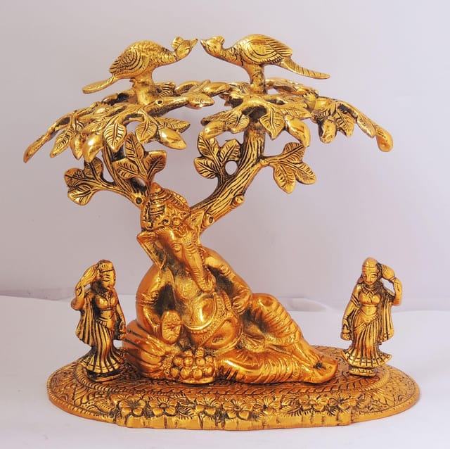 Showpiece Ganesh Tree - 8.5*5.5*8.2 inch (AS295 G)