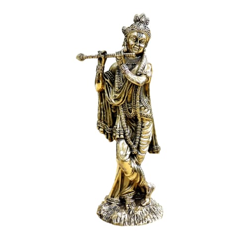 Brass Showpiece Krishna God Idol Statue - 4.5*3.5*12 Inch (BS1806 I)