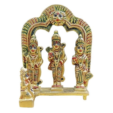 Brass Showpiece Ram Darbar God Idol Statue - 4.2*2*5 Inch (BS131 Y)