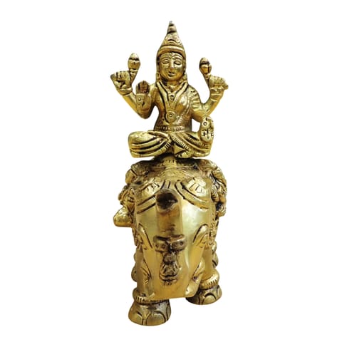 Brass Showpiece Laxmi God Idol Statue - 6*2.6*6 Inch (BS1892 L)