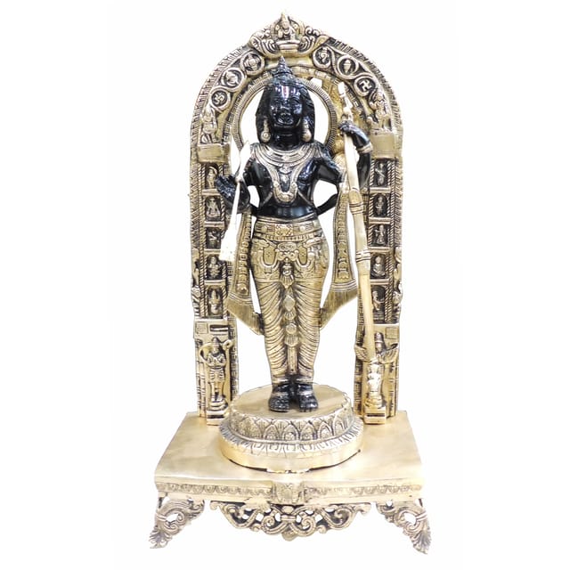 Brass Showpiece Black Ramlala Statue - 5.5*3.5*11.7 Inch (BS1738 T)