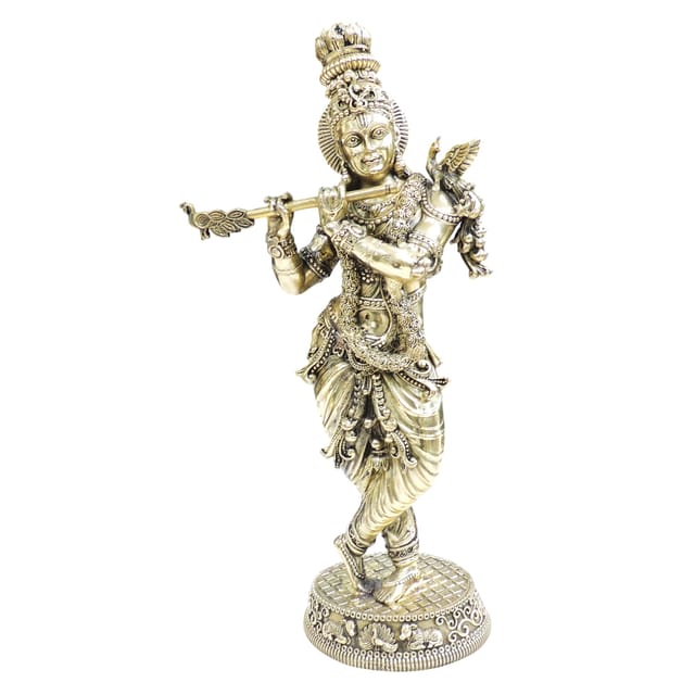 Brass Showpiece Krishna Statue - 7*4.5*15 Inch (BS1806 K)