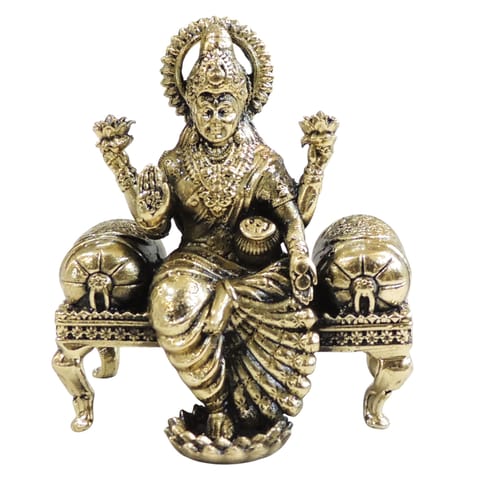 Brass Showpiece Laxmi Sofa Statue - 2.5*2*3 Inch (BS1908 L)
