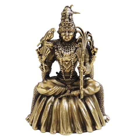 Brass Showpiece Kamakshi Devi Statue - 2.6*2*3.6 Inch (BS1906 D)