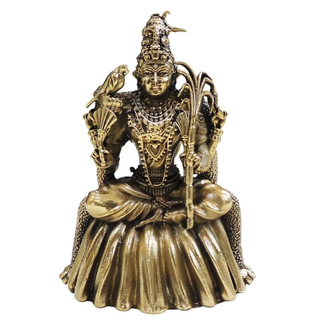 Brass Showpiece Kamakshi Devi Statue - 2.6*2*3.6 Inch (BS1906 D)