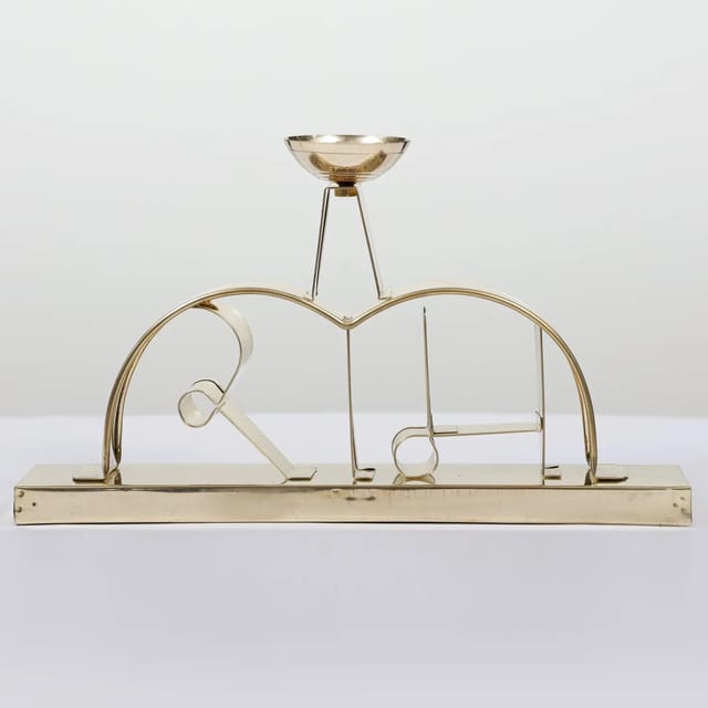 Brass Table Decor Ram Deepak - 12.2*2.5*7 Inch (F790 C)